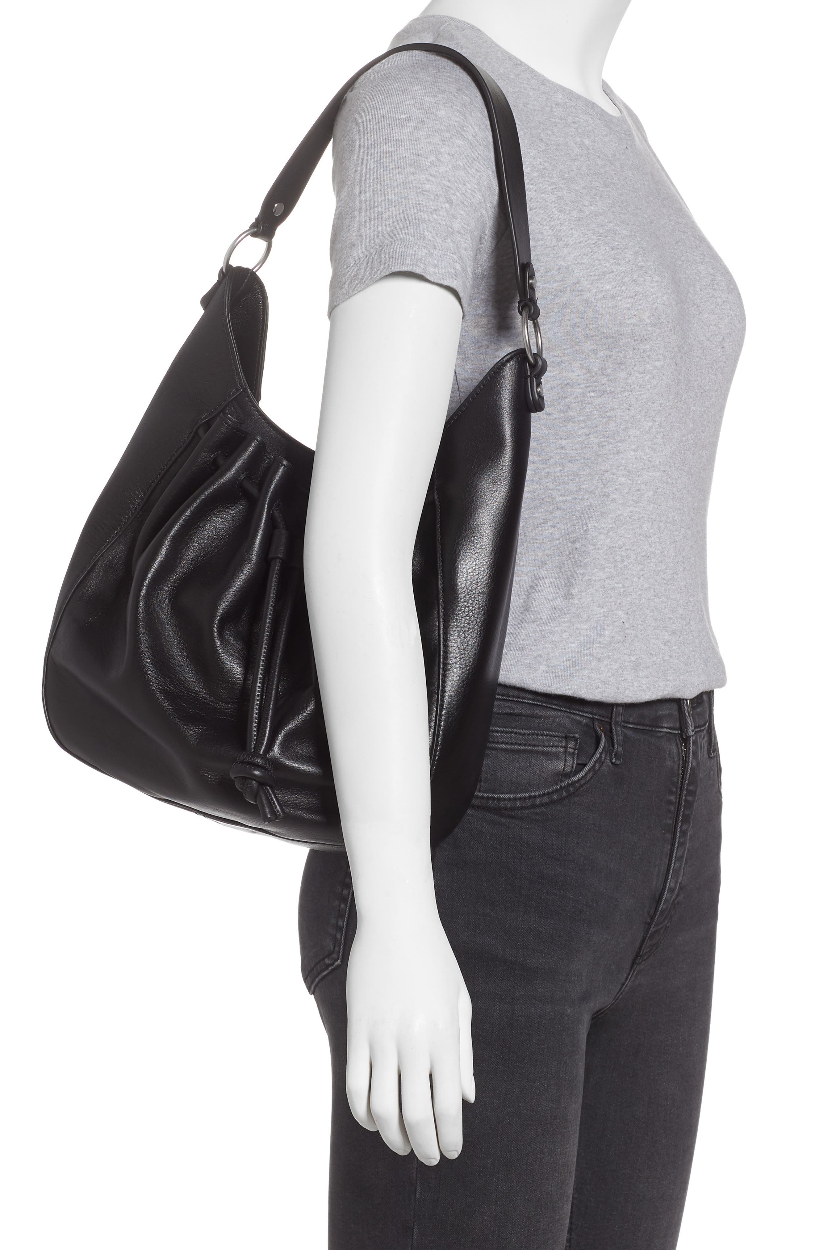 Treasure & Bond Delaney Drawstring Leather Hobo, Alternate, color, 
