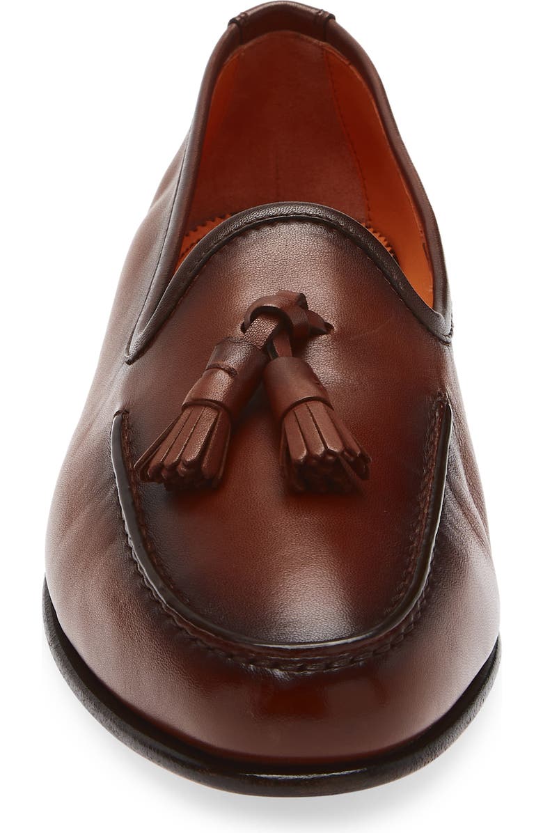 Santoni Andrea Tassel Loafer, Alternate, color, Red