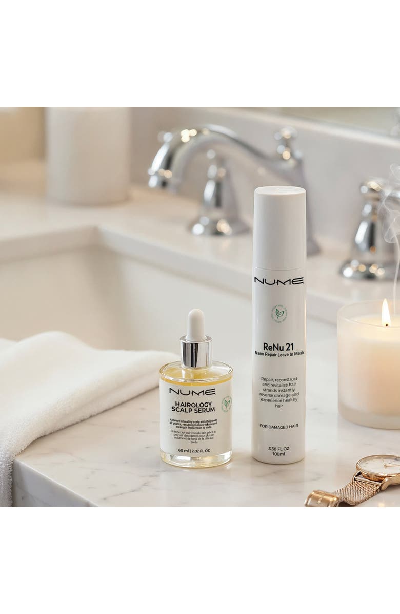 NUME Restore Scalp Serum + Leave-In Mask, Alternate, color, White