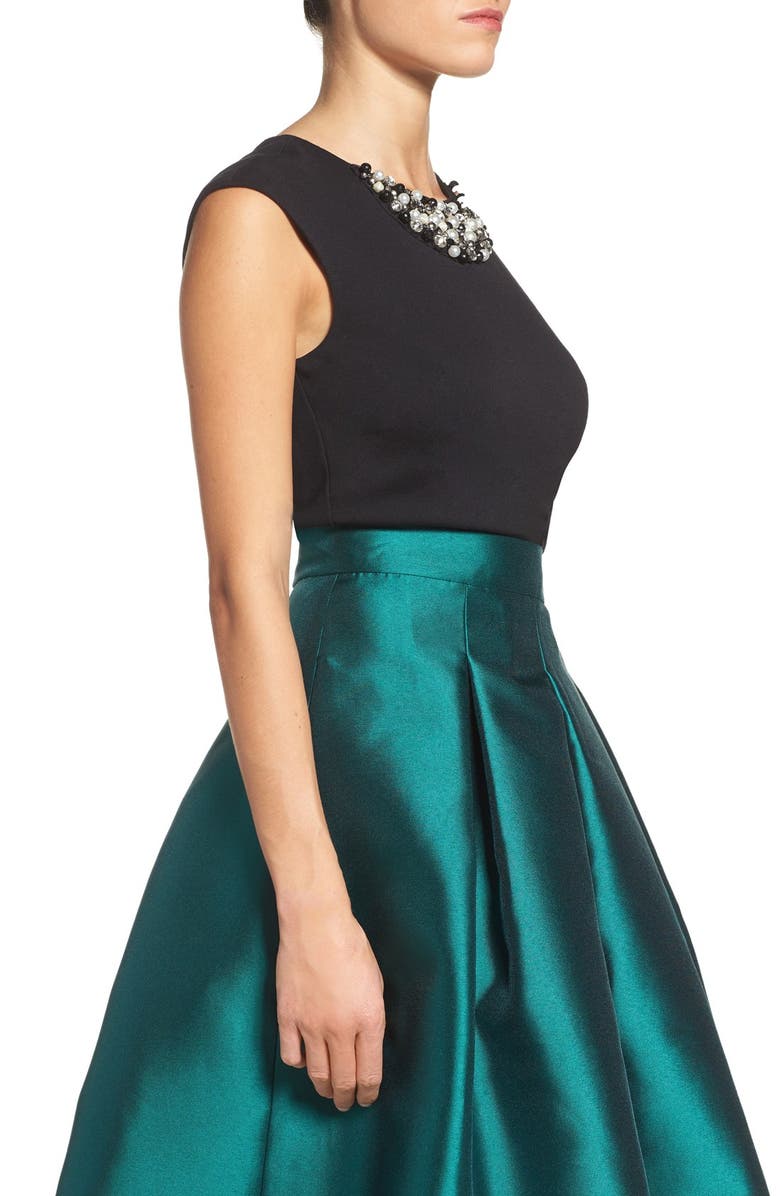 Eliza J Embellished Crop Top, Alternate, color, 