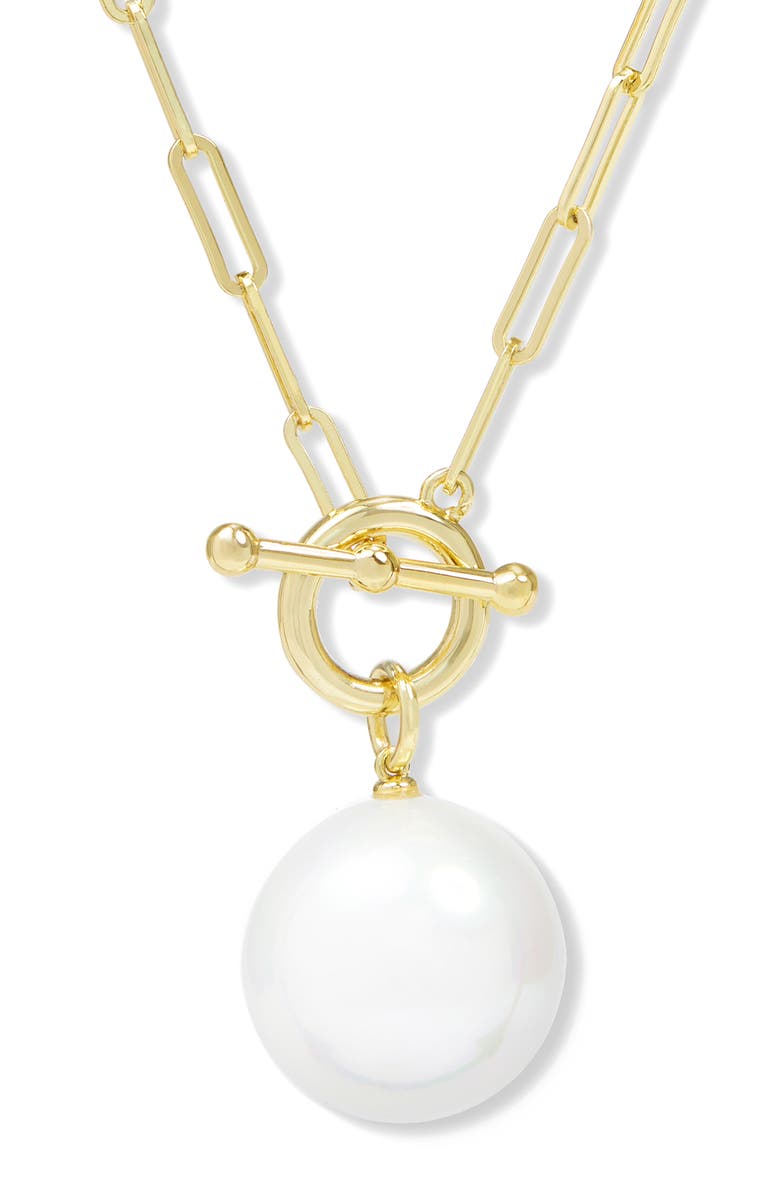 Melinda Maria XL Life's a Ball Faux Pearl Pendant Necklace, Main, color,