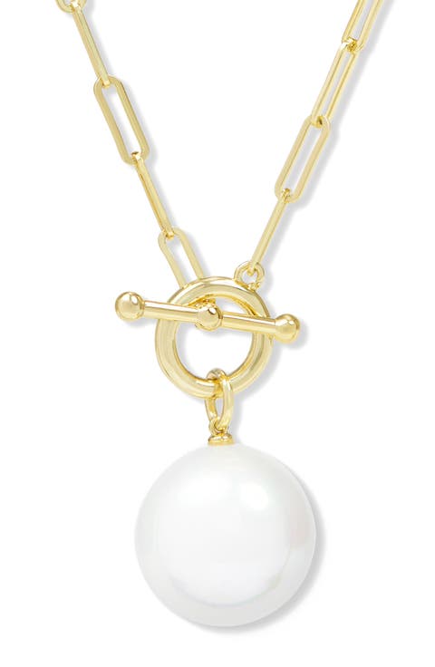 XL Life's a Ball Faux Pearl Pendant Necklace