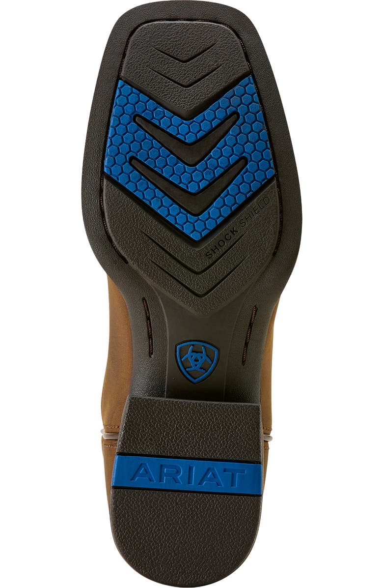 Ariat Kids' Westwood Wide Square Toe Western Boot, Alternate, color, Distressed Brown