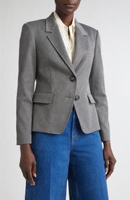 ST. JOHN Mélange Stretch Twill Jacket