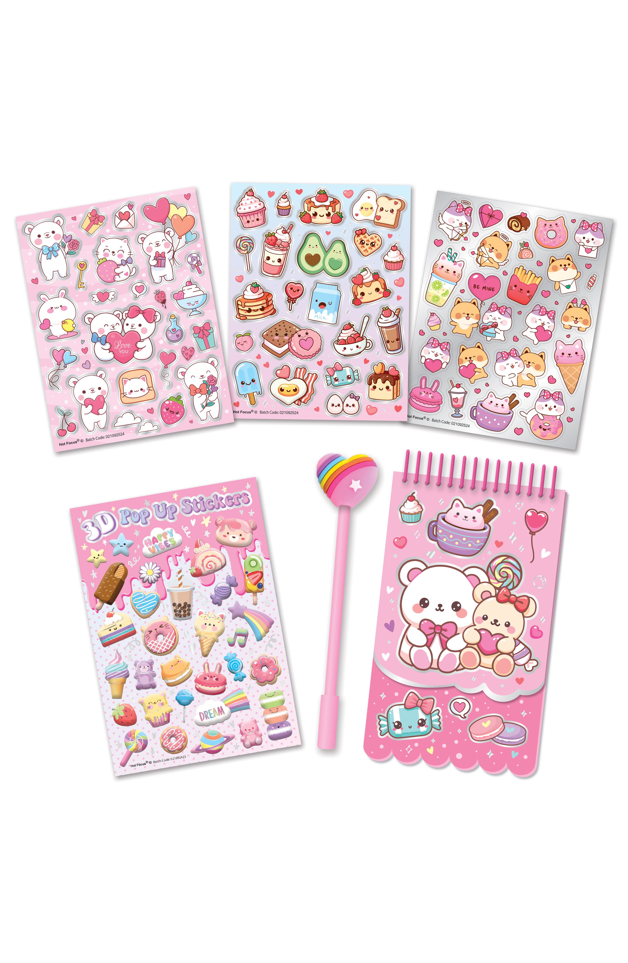 HOT FOCUS Kids' Sticker Portfolio Set, Alternate, color, 