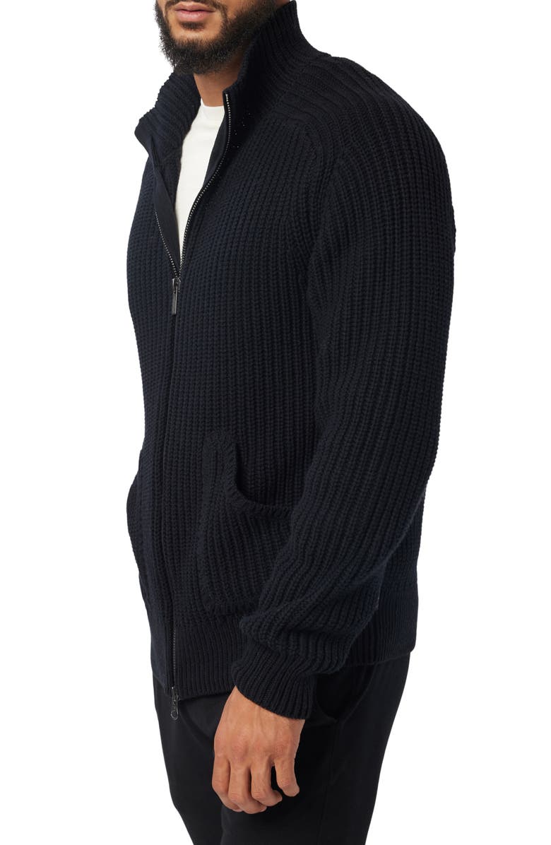 Good Man Brand Organic Cotton & Cashmere Zip Cardigan, Alternate, color, 