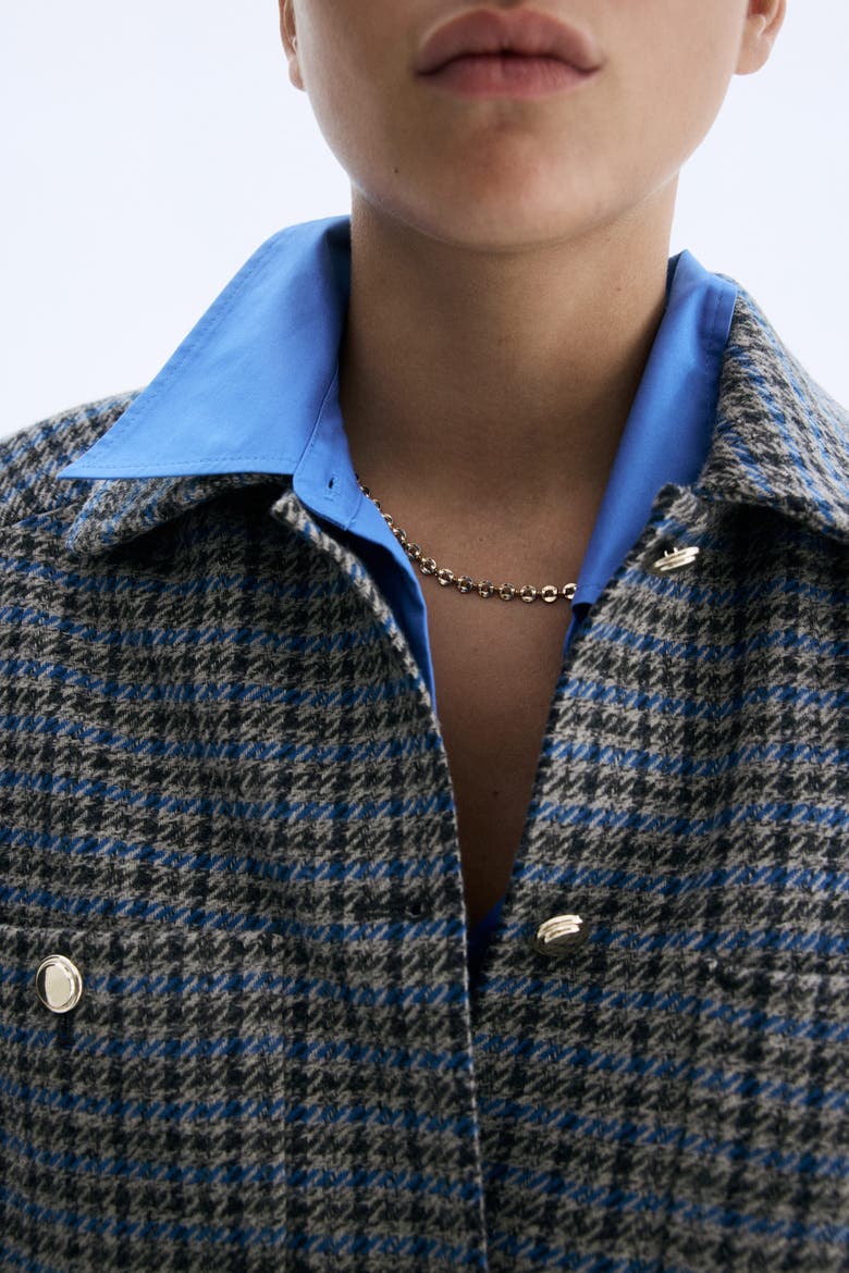 Oversized Jacket, Alternate, color, Gray/checked
