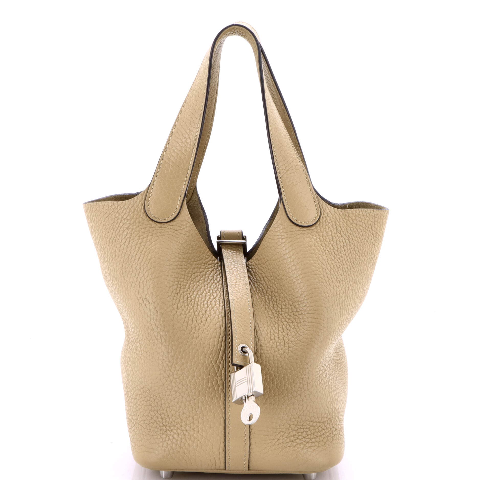 Pre-Owned Hermes Picotin Lock Bag Clemence PM, Main, color, 