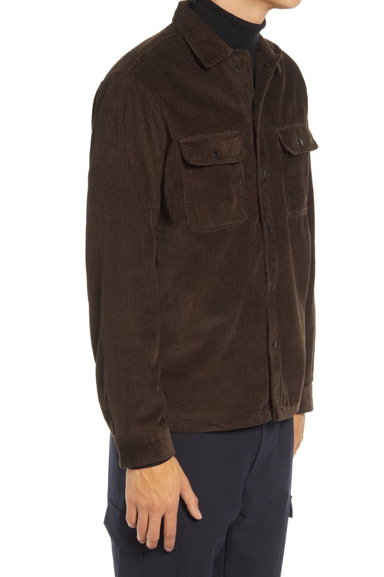 Loose Decker Organic Cotton Overshirt, Alternate, color, DEMITASSE