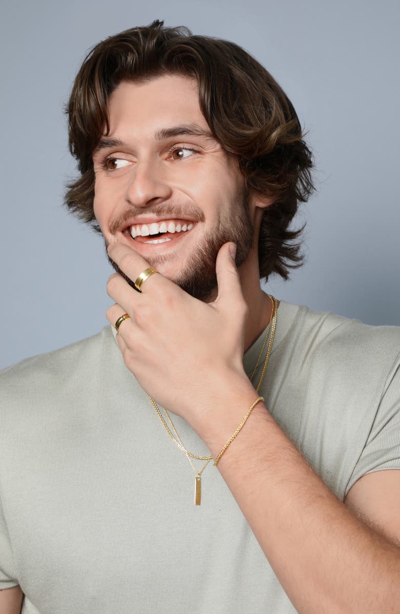 Bony Levy Men's 14K Gold Ridged Ring, Alternate, color, 