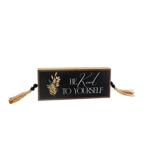 Be Kind to Yourself Word Block Decor