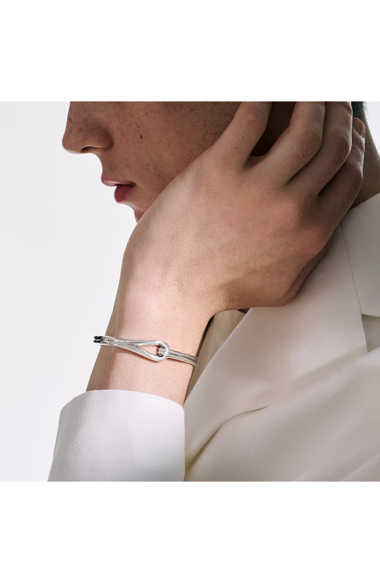 John Hardy Surf Hinged Bangle, Alternate, color, Silver