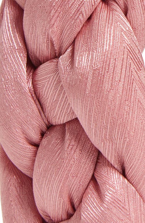 Tasha Braided Headband In Pink