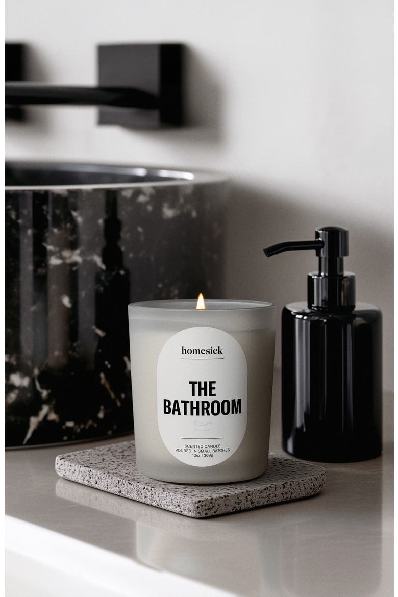 The Bathroom Candle, Alternate, color, WHITE