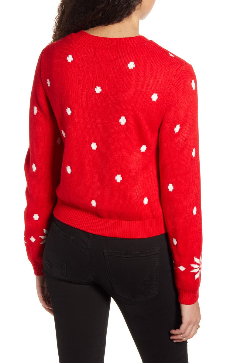 MINKPINK Fab-Yule-Ous Holiday Sweater, Alternate, color,