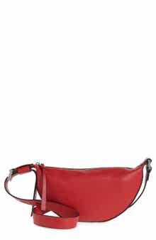 Half Moon Leather Crossbody Bag