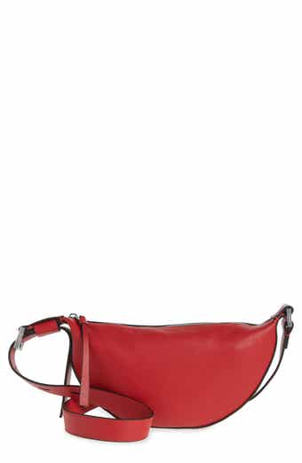 Half Moon Leather Crossbody Bag