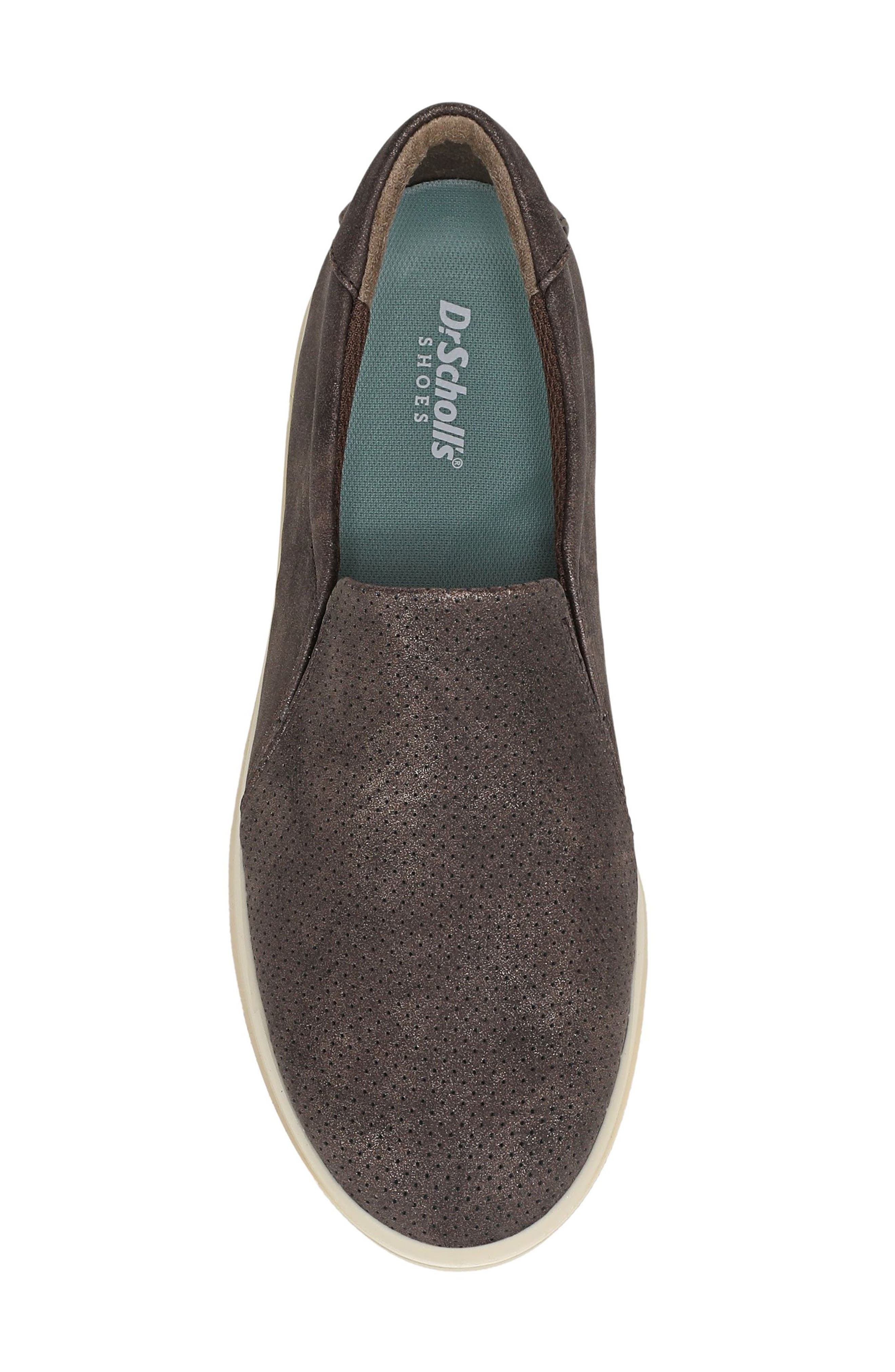 Madison Cloud Slip-On Sneaker, Alternate, color, DARK UMBER FAUX LEATHER