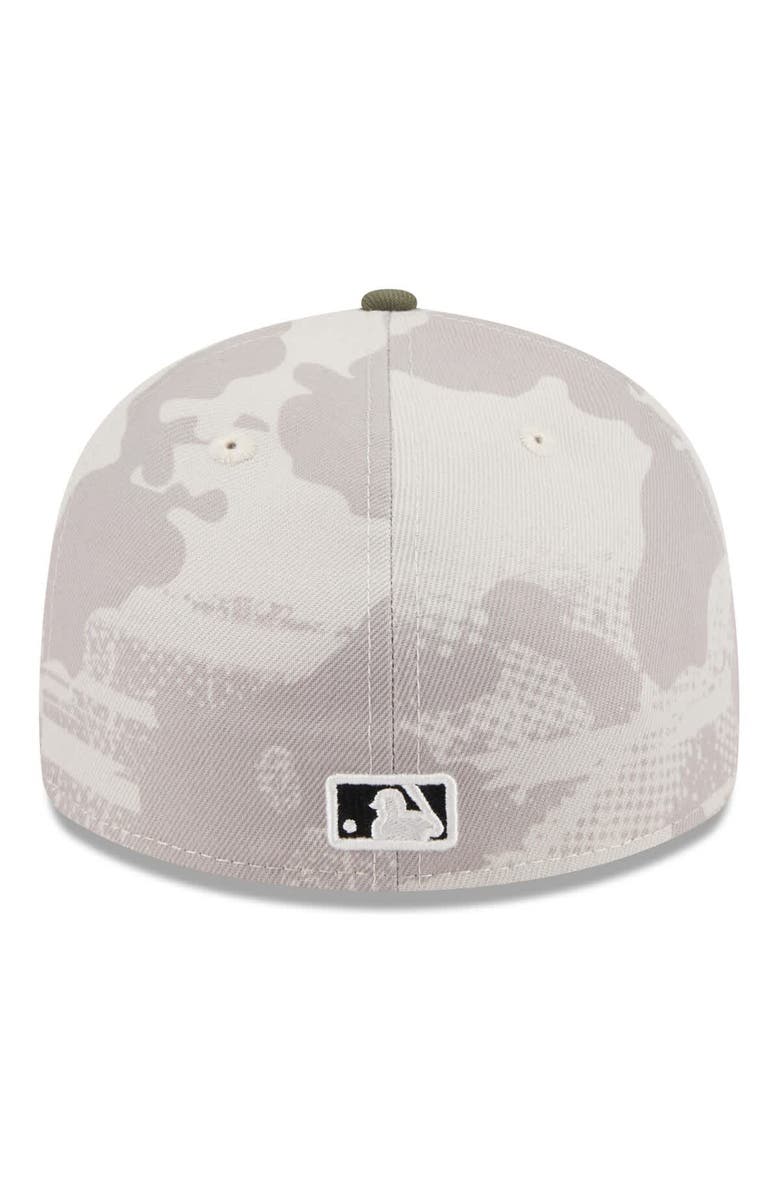 New Era Men's New Era Light Beige/Olive San Francisco Giants 2025 Armed Forces Day Low Profile 59FIFTY Fitted Hat, Alternate, color, Light Beige