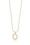 Abstract Open Circle Pendant Necklace