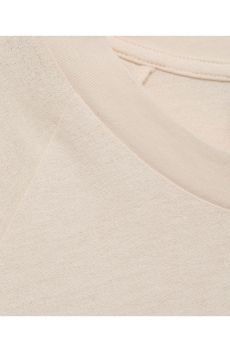 MANGO Relaxed Fit Cotton & Linen Raglan T-Shirt, Alternate, color, Sand