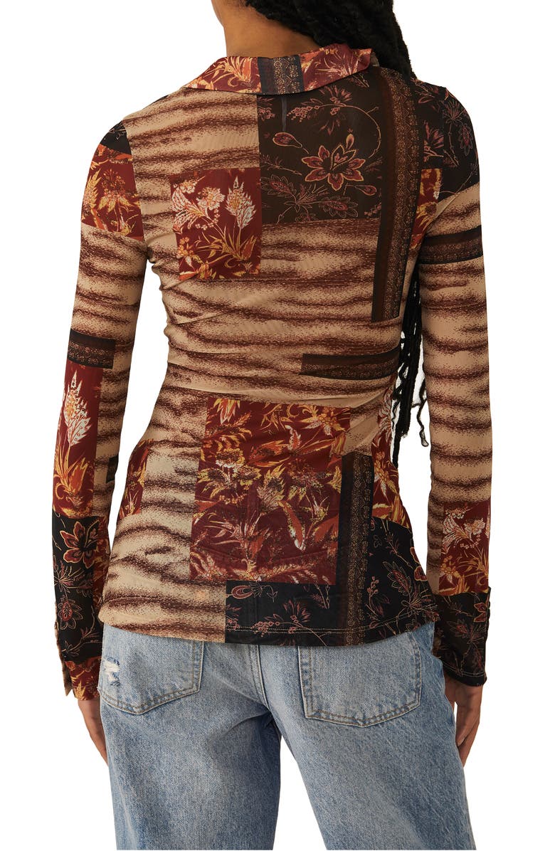 Free People Lucky Shirtee Floral Button-Up Shirt, Alternate, color,