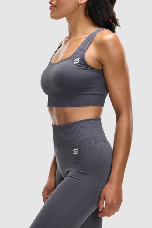 Peloton Seamless Square Neck Bra In Slate