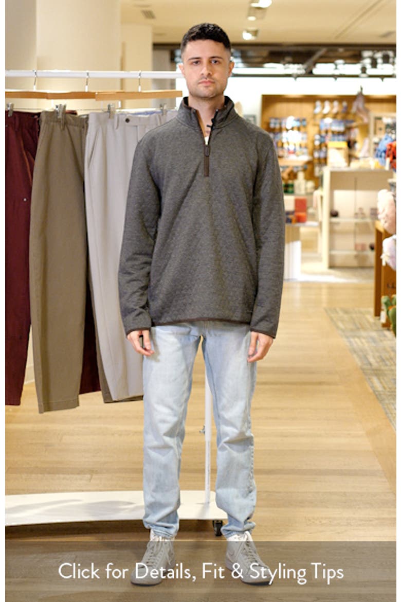Quilted Quarter Zip Pullover video