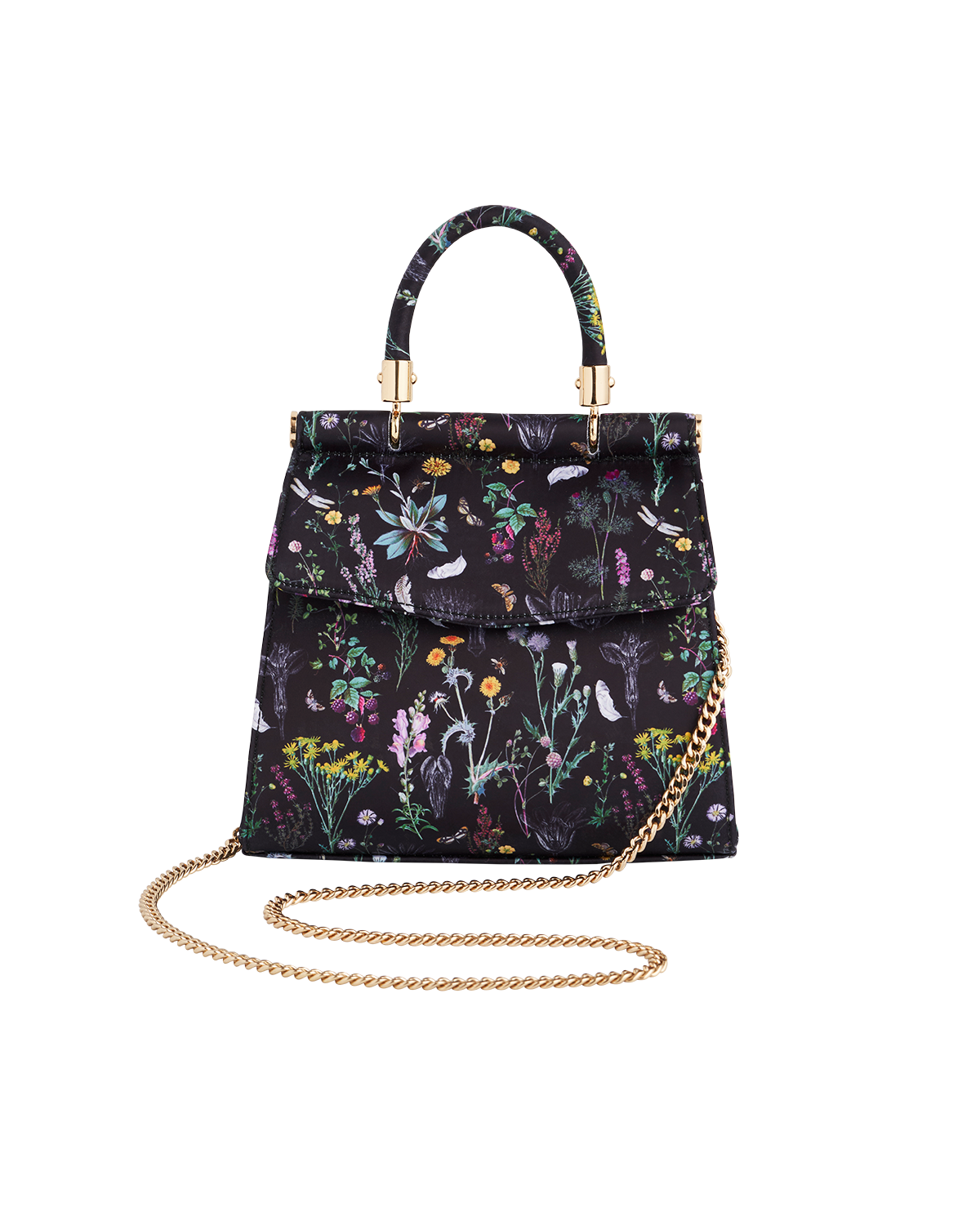 Fable England Wilderness Black Mini Top Handle Tote, Alternate, color, Black