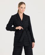 Really Wild Clothing Diana Sparkle Tie Belted Jacket