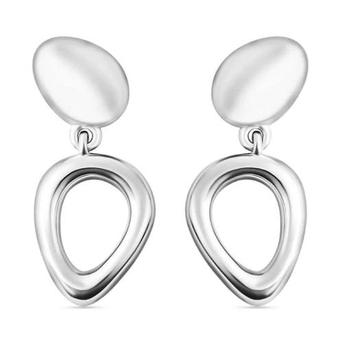 Lucy Quartermaine Volcan Stud Drop Earrings In Sterling Silver