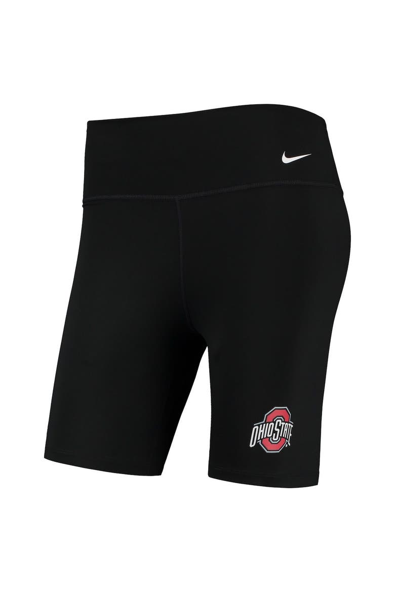 Women's Nike Black Ohio State Buckeyes Biker Performance Shorts, Alternate, color, Black