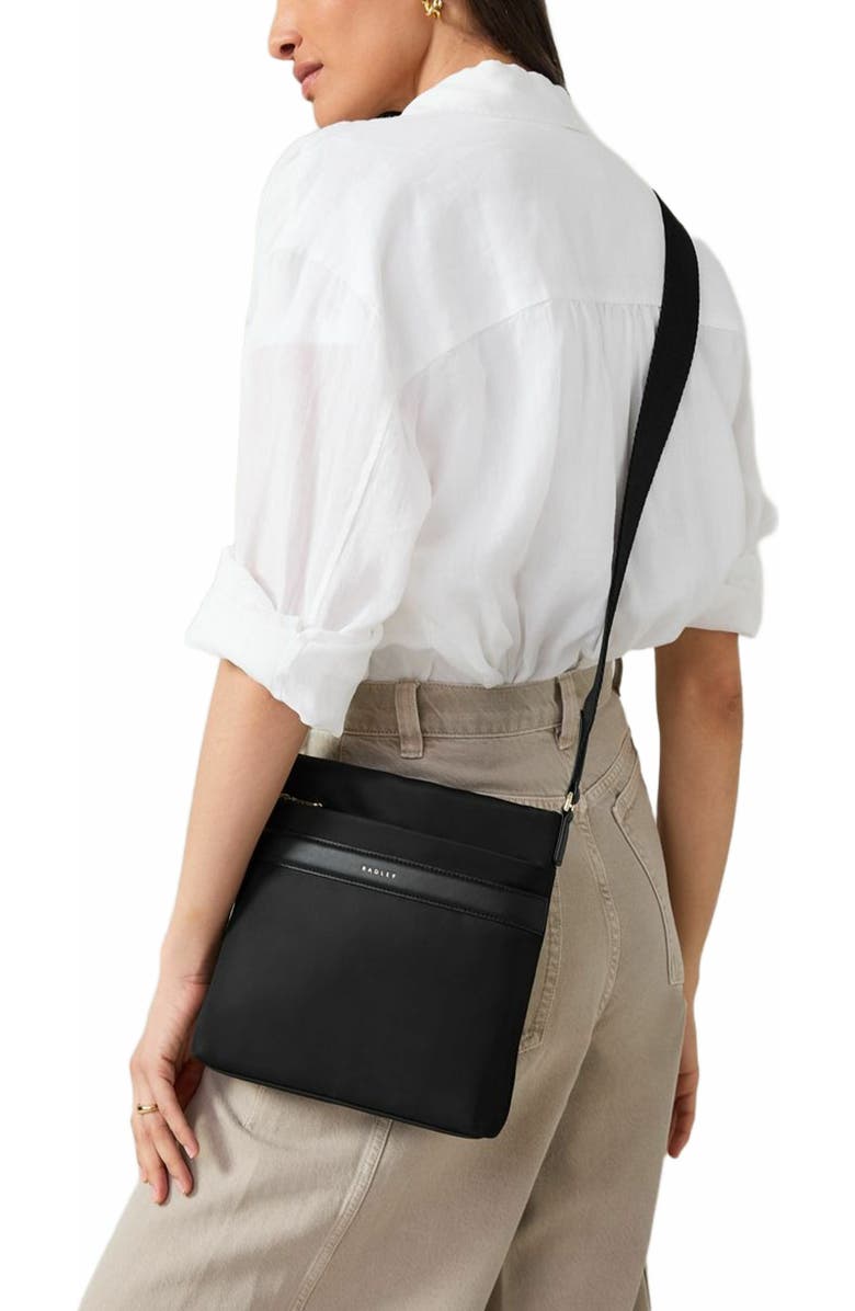 Radley Holland Park Small Ziptop Crossbody Bag, Alternate, color, Black
