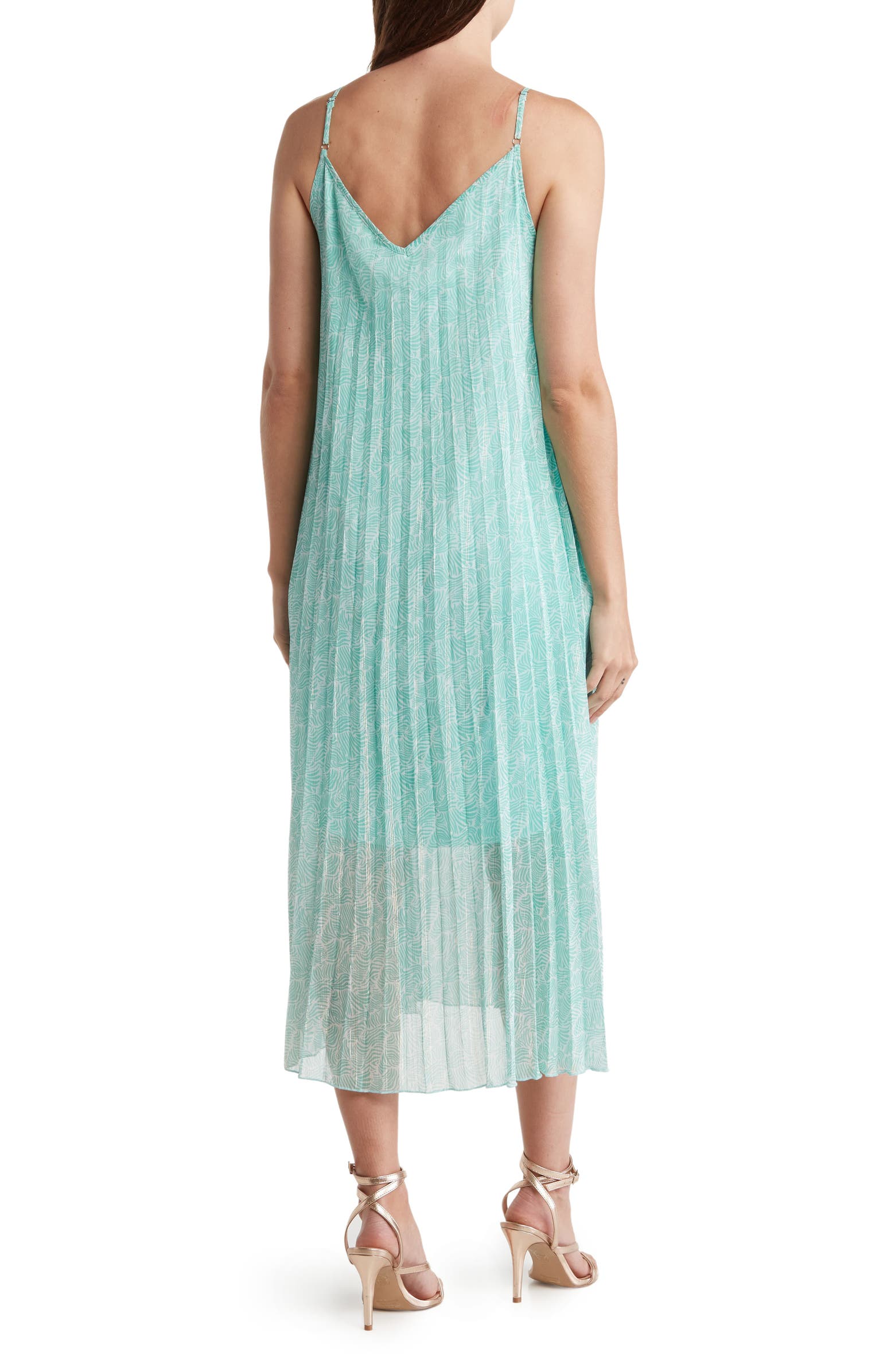 MELLODAY Patterned Chiffon Midi Dress | Nordstromrack