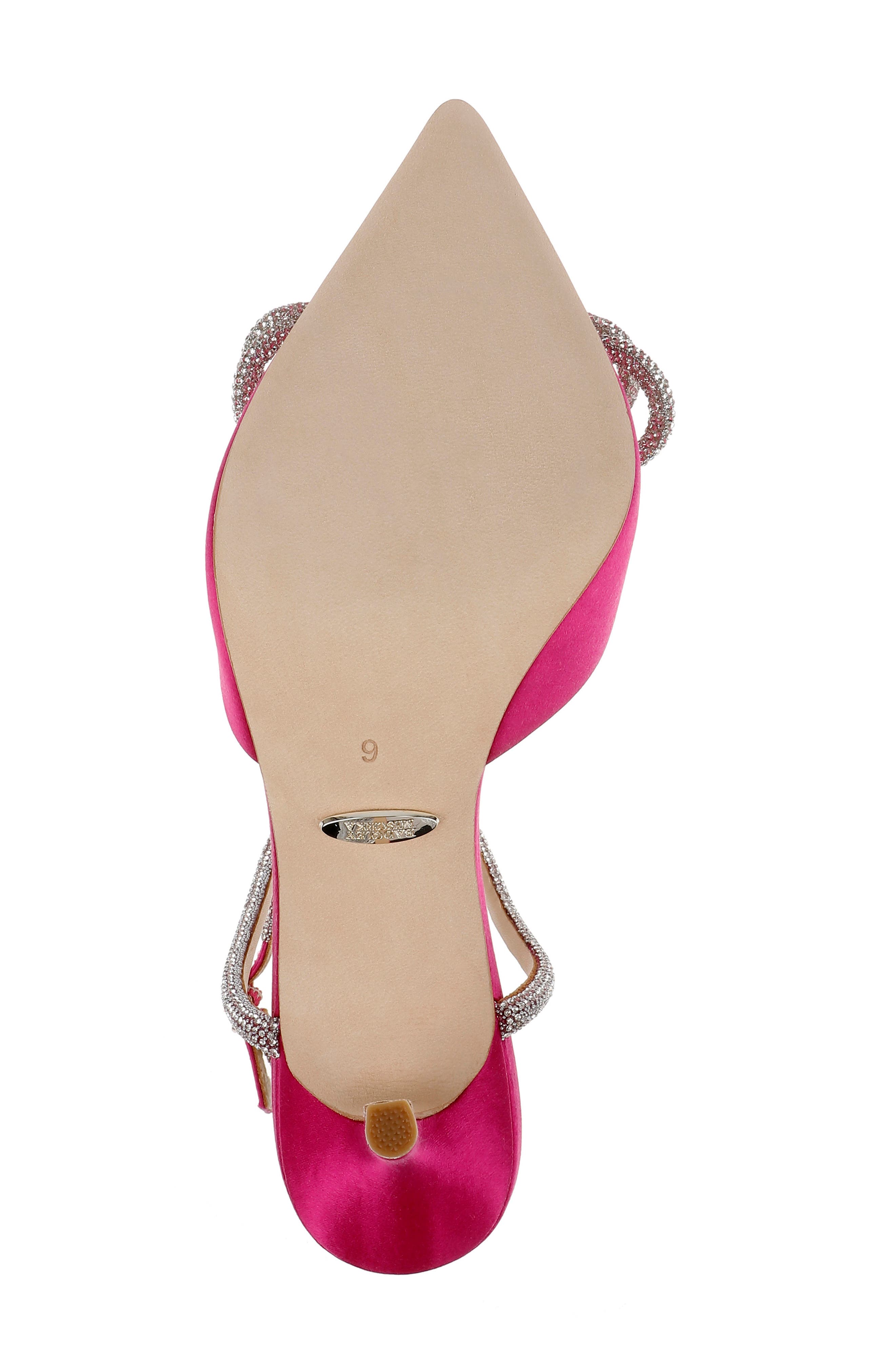 Jasmine Pointed Toe Pump, Alternate, color, FUCHSIA SATIN