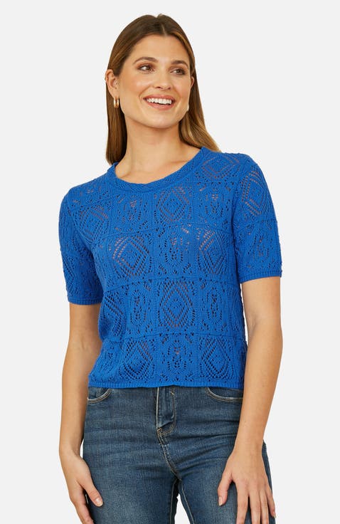 Cotton Crochet Knitted Top