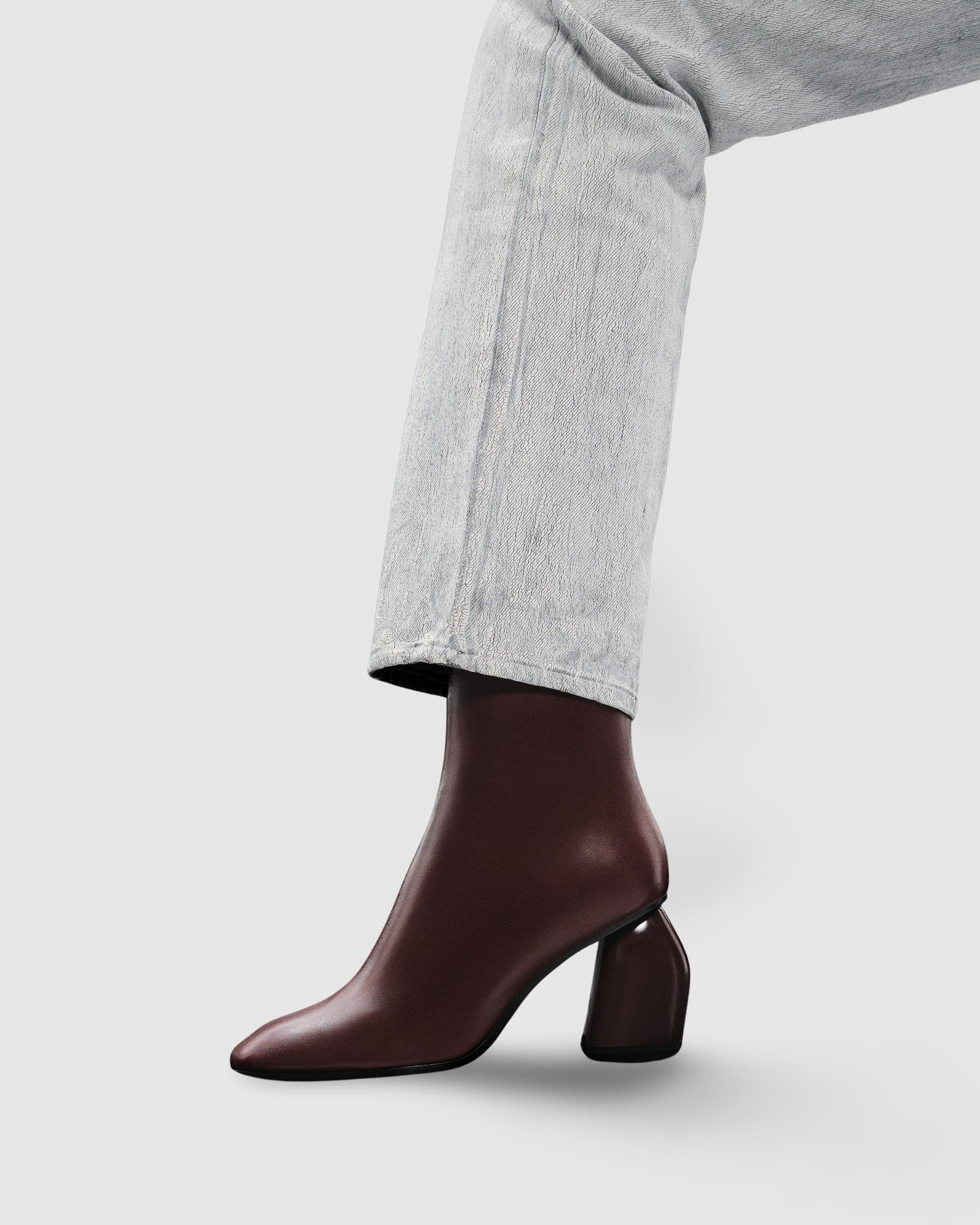 Rams High Heel Ankle Boot, Alternate, color, BURGUNDY