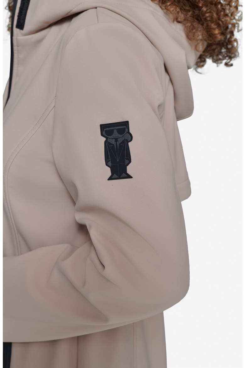 Water Resistant Hooded Raincoat, Alternate, color, KHAKI