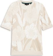 Ted Baker Baryn Floral Short Sleeve Sweater