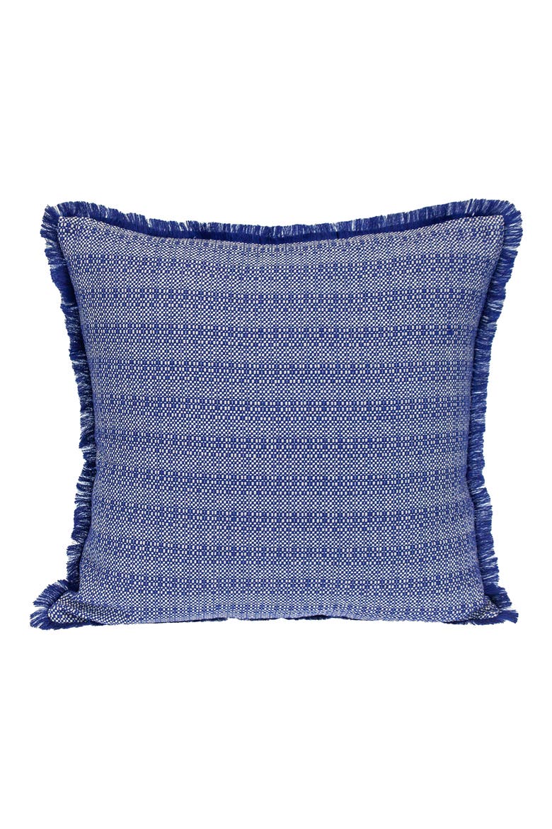 Cross Weave Square Accent Pillow, Main, color, BLUE