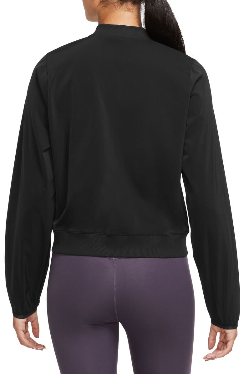Nike Dri-FIT Bliss Bomber Jacket, Alternate, color, 
