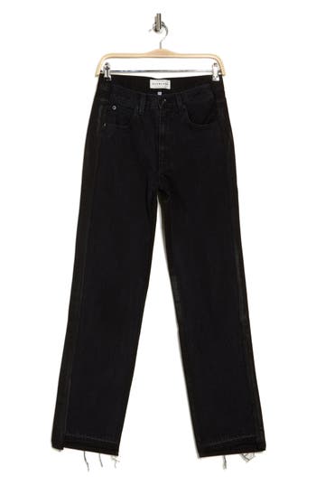 Shop Slvrlake London Reworked Panelled Wide Leg Jeans In Midnight Ridge