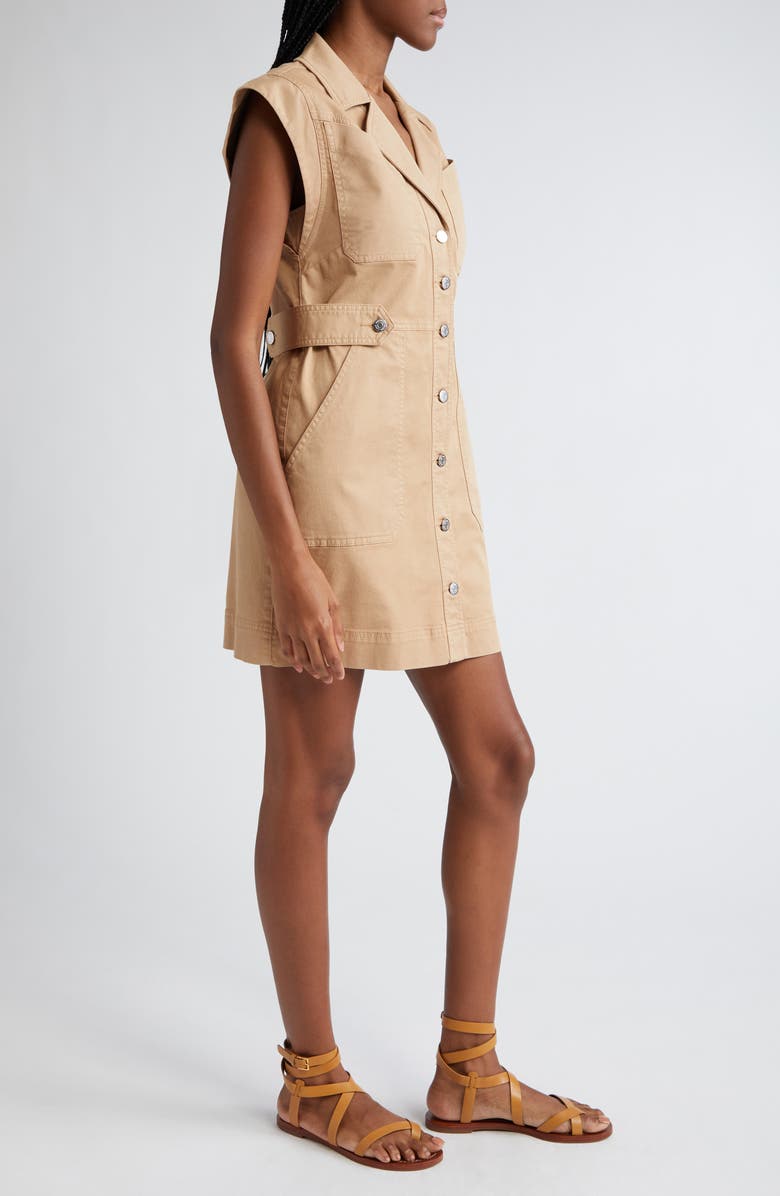 Veronica Beard Jax Stretch Cotton Twill Minidress, Alternate, color,