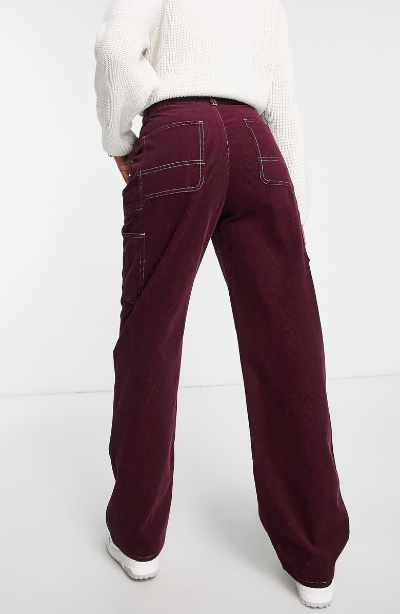 ASOS DESIGN Minimal Straight Leg Cargo Trousers, Alternate, color, 