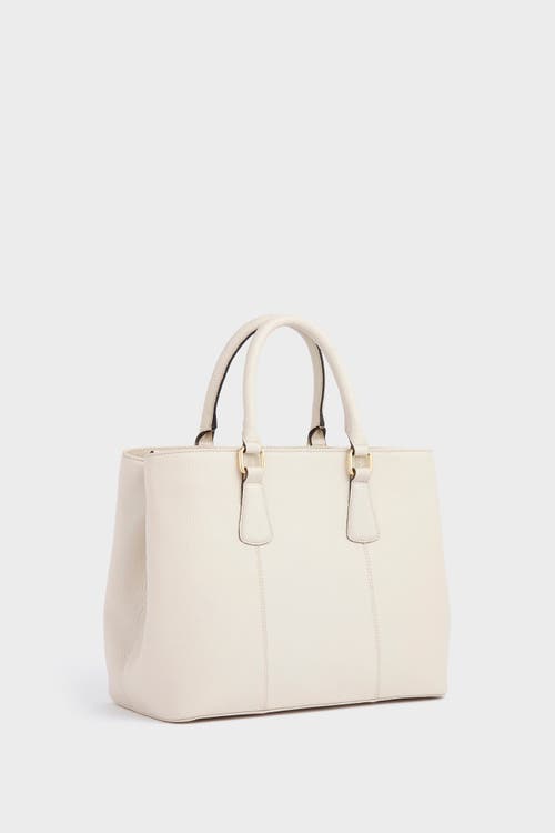 Osprey London The Adaline Leather Workbag In Gray