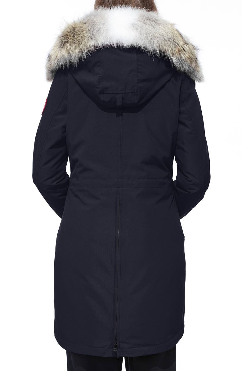 Canada Goose Rossclair Fusion Fit Genuine Coyote Fur Trim Down Parka, Alternate, color, 