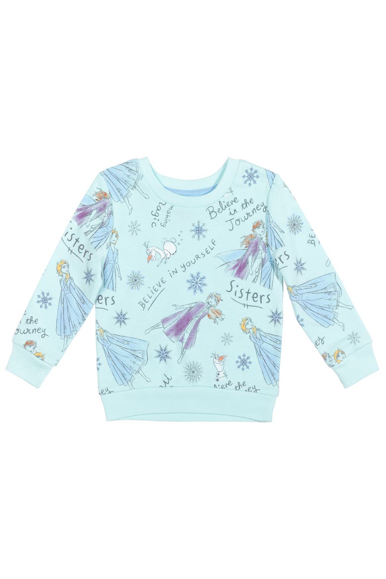 Frozen Pullover Sweatshirt, Main, color, Light Blue Frozen