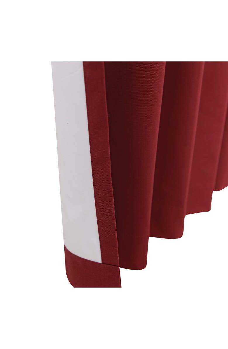 Outdoor Decor by Commonwealth Set of 2 Cotton Curtain Panels, Alternate, color, Burgundy