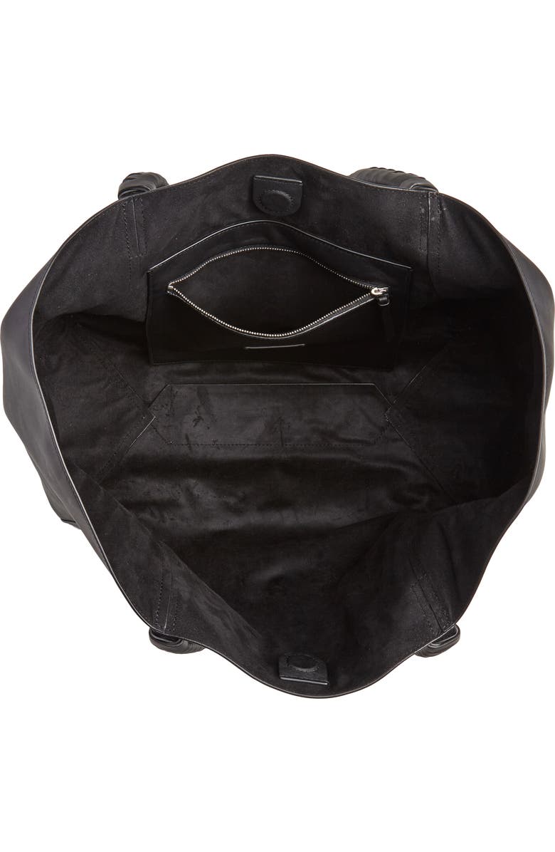 AllSaints Kathi Studded Leather East/West Tote, Alternate, color,