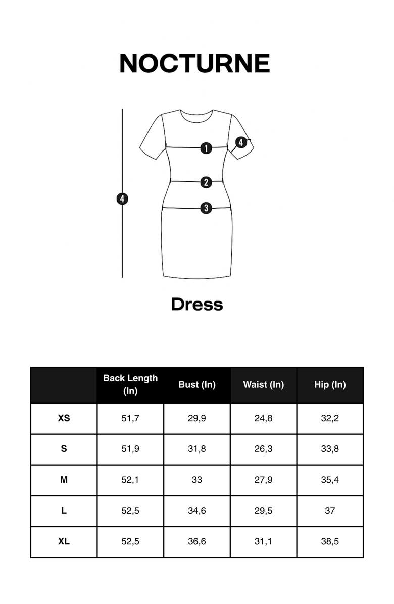 Nocturne Flared Midi Dress, Alternate, color, Black